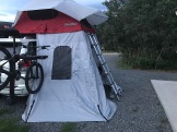 Yakima Sky-rise Rooftop tent for two with annex.